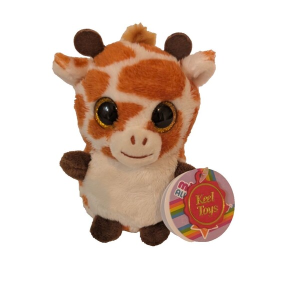 Mini Motsu All Stars Keel Toys Gary Giraffe DOB 08/24/16- 4 Inch Bean Bag Plush - Picture 1 of 7